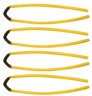 Ceeyoll 4 Pezzi Elastici Fionda Professionale,Elevata Elasticità Catapulta Bande in Gomma,Lattice Naturale Elastici di Ricambio,Adatto per la Caccia con la Fionda a Catapulta all'aperto.