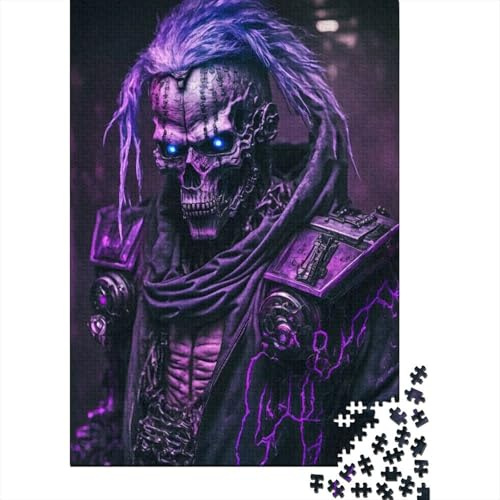 1000-teiliges Skelett-Hacker-Kreativpuzzle (quadratisch) für Erwachsene – Herausforderndes Spiel (38 x 26 cm / 1000 Teile)