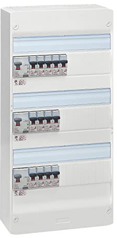 LEGRAND - Tableau Électrique Pré-équipé 3 Rangées Evolué - Equipé de Disjoncteurs Automatiques - Pour Logement T3 - Fabriqué En France - Blanc