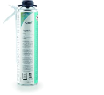 Oase 70972 FoamFix, schwarz - Montageschaum, PU-Schaum-Kartusche, füllt Hohlräume in Teichen, hohe UV-Beständigkeit