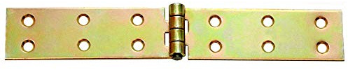 KeyMet 10 Scharniere gerollte Tischbänder 25 x 152 x 1,5 Gelb Verzinkt Modern Gelb Legierter Stahl