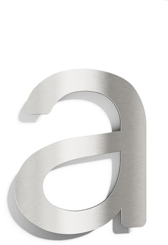 Numéro de maison a – acier inox – résistant aux intempéries – avec matériel de montage – plaque signalétique – N.211.E