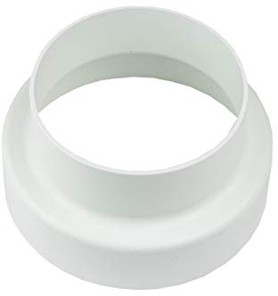 Weedness Pipe Fan Connection Reducer 100 mm / 125 mm Exhaust Hose Air Hose Indoor Mounting Growbox Homebox Ventilation Hose, 150 mm / 160 mm