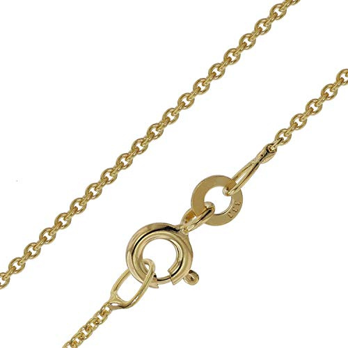 trendor Halskette für Anhänger Gold 333 / 8K Rundanker 1,1 mm 39732 | wunderschöne Geschenkidee, Halsschmuck aus Echtgold, Schmuckstück für Damen und Herren