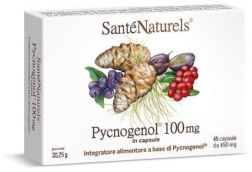 Pycnogenol ● 45 Capsule Vegetali ● Integratore Vegetale Potenziato con Zafferano, Mirtillo Rosso e Mirtillo Nero ● Brevettato Horphag