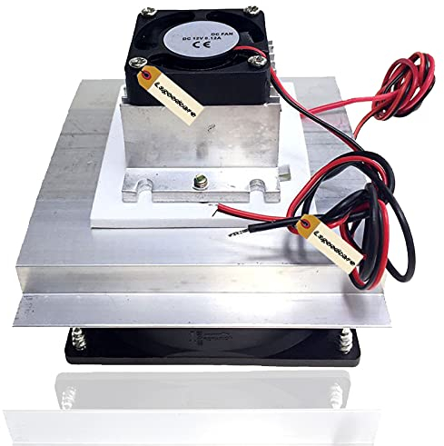 Lsgoodcare DIY Peltier Cooler Kit 12Volt Semiconductor Thermoelectric Cooler Peltier Cooling System TEC1-12706 Peltier Heatsink Module kit