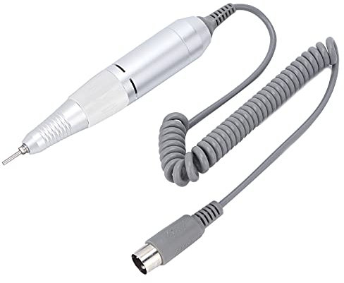 Mango de Taladro de Uñas Eléctrico, Cortador de Uñas de 35000 RPM, Pieza de Mano, Fresadora, Pluma de Taladro para Máquina Pulidora, Juego de Taladro de Uñas, Pluma de Manicura Eléctrica(blanco)