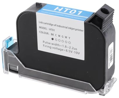 Cartucho de Tinta de Impresora de Inyección de Tinta, Cartucho de Tinta de Impresora Manual Sólido Impresión de ABS Suave 12,7mm Madera de Limpieza Segura para Reemplazo (Negro)