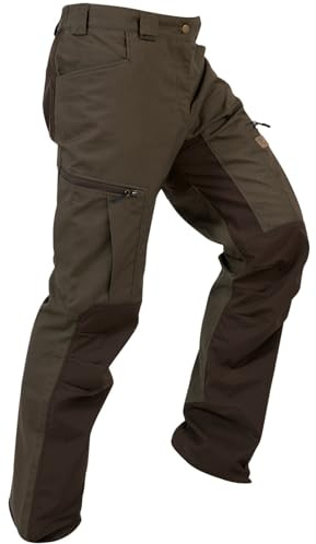 La Chasse® Oefele Pantalon fonctionnel stretch pour homme Olive/marron Pantalon de chasseur stretch Taille élastique de la marque Oefele Jagd & Outdoor Shop, Olive/marron., 52