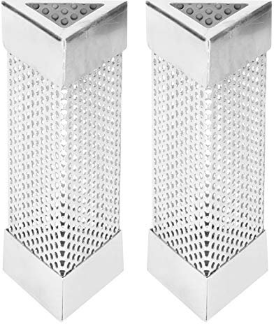 Tubo de Ahumador de Pellets, Tubo de Ahumado en Frío O Caliente Acero Inoxidable de 6 Pulgadas, Tubo de Pellets dara Barbacoa, Accesorio Barbacoa para Todas Las Parrillas de Gas Eléctrico(Trilateral)