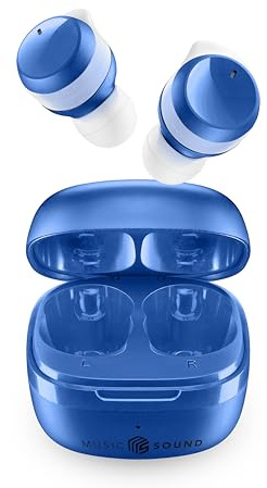 Music Sound – Flow – trådlöst in-ear Bluetooth-headset – speltid 25 timmar – blå