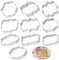 UTMACH 10 Pezzi Stampi per Biscotti in Acciaio Inox: Tagliabiscotti Geometriche per Decorare Biscotto, Dolci, Pasticceria