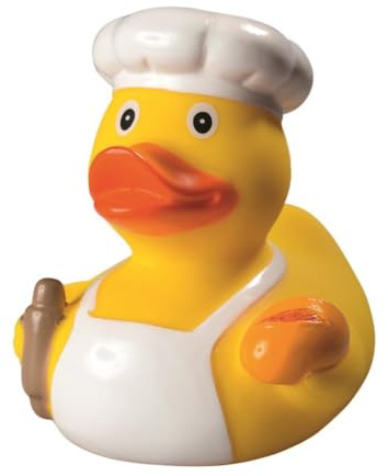 Bäcker - Berufsente - Quietscheente - Badeente - ca. 8 cm gross