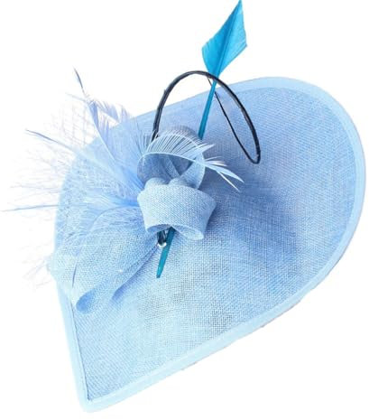 Fascinator für Damen, mit Feder, Vintage-Stil, mit Stirnband, Clip, Party-Haar-Accessoires