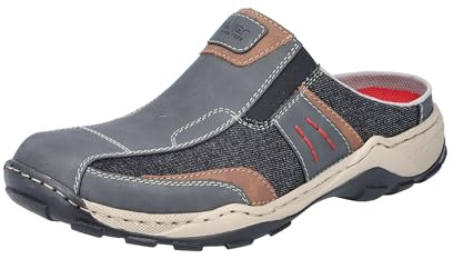 Rieker Herren 8050 Clogs, grau 45, 41 EU