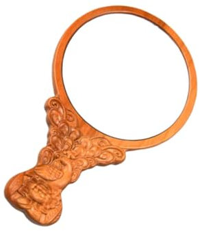 Beavorty 13 cm Holz-Make-up-Spiegel Klappbarer Kosmetikspiegel Für Die Inneneinrichtung Je Nach Bedarf