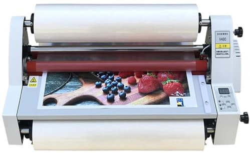 Laminiergerät A2 A3 A4, 220 V Schneller Laminator Heiß und Kalt Laminiergerät, Ein- und Doppleseitige Laminiermaschinen für Zuhause, Schule, Büro, Einstellbare Temperatur 0-180℃,350mm