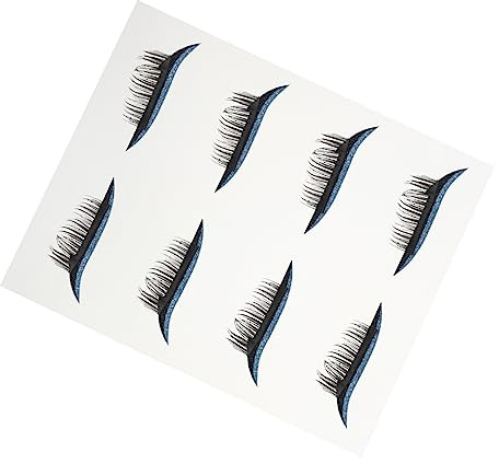 minkissy 4pares Delineador De Ojos Adhesivo y Pestañas Postizas Cinta Adhesiva Para Delineador De Ojos Pegatina Para Maquillaje Uso Para Fiestas y Eventos