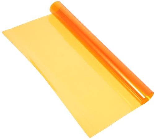 MUCKLILY Autoaufkleber Autoscheinwerferfolie Rauchglas Orange 30x60cm Hitze Und Wasserbeständig Für Nebelscheinwerfer Rücklicht Tönungsfolie Schutzbeschichtet Langlebig