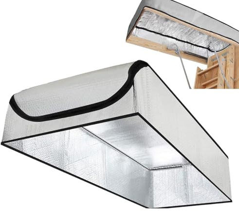 Dachbodentreppe Isolierabdeckung, energiesparender Isolator, wiederverwendbare Wärmedämmung Abdeckung für Fenster, Wohnmobil, Schiebetür, Garage, Studio, Winterzelt, Hundehütte, Werkstatt