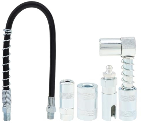 Set di nippli lubrificanti per Grasso, Set di Tubi di Ricambio per siringhe di Grasso, di precisione in Acciaio al Carbonio per la Manutenzione dei Veicoli industriali