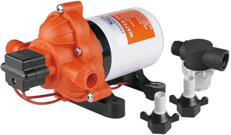 LIGHTEU, Seaflo SFDP2-028-045-33 DC 24V 11.3 LPM 3.1 Bar 33S Self-priming Pressure Pump Diaphragm Pump for Water If Required for Motorhome Camper
