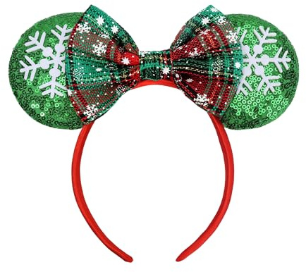 MZinge Women's Mouse Deer Bear Ear Bow Headband | Carnival Halloween Party Hair Accessory
