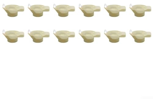 12 candele elettriche galleggianti con rilevamento dell'acqua e controllo dell'interruttore, lampade alimentate a batteria per casa, bar ed eventi (beige)