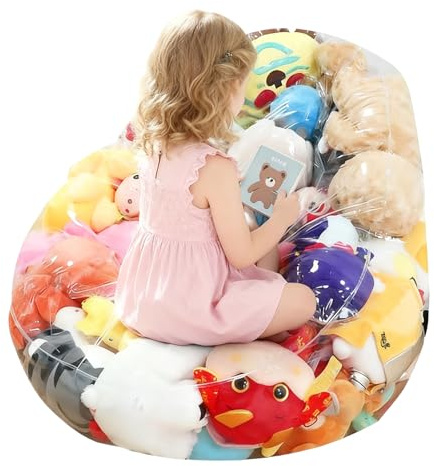 Grande PVC Vuoto Impermeabile - Soluzione Per Riporre Animali Di Peluche, Copertura Per Seduta Resistente, Enorme Organizzatore Di Giocattoli, Guscio Per Sacco Di Fagioli Portatile | Mobili Affidabili