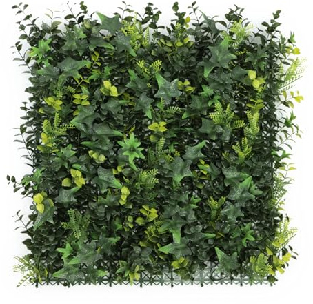 4pcs 20x20 Artificial Grass Wall Panels, Greenery Backdrop Décor