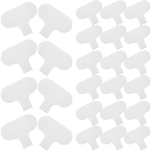 HOODANCOS Etiquetas para Cables Eléctricos Autoadhesivas de Color Blanco 40 Unidades Resistentes al Agua y Grabables para Organización y Marcado en Oficina y Hogar