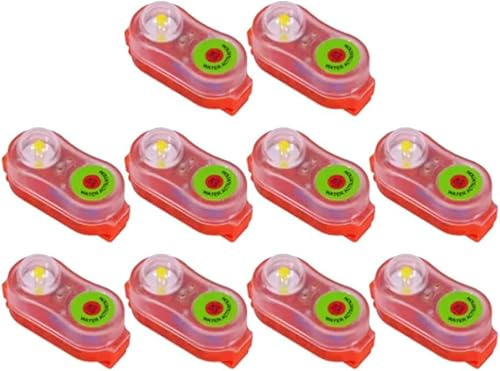 6/8 Lampada per Giubbotto di Salvataggio Luce a LED Marina Autoilluminante per Soccorso Notturno in Mare, Lampada a LED di Sicurezza in Acqua per Sicurezza All'aperto