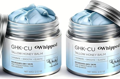 Balsamo per la Pelle GHK-Cu, Sevo e Miele: Arricchito con Miele di Manuka e Vitamina E per Riparare la Barriera Cutanea e Offrire un'Idratazione Profonda — Adatto a Viso e Corpo.