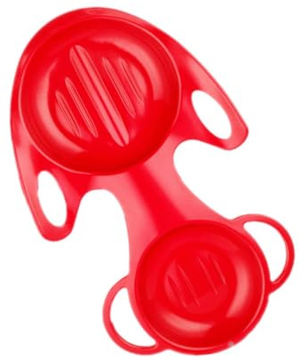 Wenoup Trineo de Nieve para Niños, Trineo Deslizante Portátil para Niños Y Niñas con Asas, Trineo de Nieve, Tabla de Esquí sobre Césped, Tabla Deslizante de, Rojo