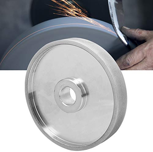 150mm Schleifscheibe CBN Diamantschleifscheibe für Metallsteinschleifwerkzeug Zubehör Diamant Schleifbockscheibe mit 25mm Lochdurchmesser