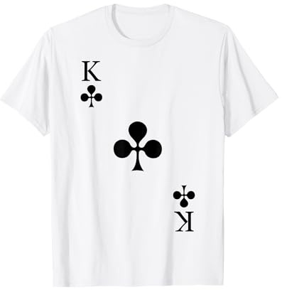 Spielkarte Kreuz König Poker Kartenspiel Karneval Kostüm T-Shirt
