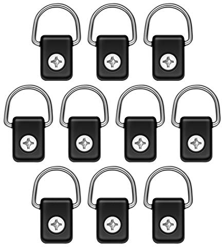 Yosoo Health Gear Kayak D Rings, 10Pcs Lashing Rings with M6 Screws, Heavy Duty Tie Down for Boat Canoe Fishing Rigging, Stainless Steel D Ring for Cargo and Paddle Leash