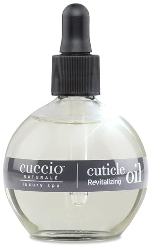Cuccio Naturale Revitalising Cuticle Oil, 68ml, Nail Oil Cuticle Treatment for Growth, Strength & Hydration with Peach, Vanilla, Almond & Jojoba Oils