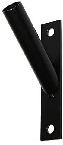 KeyMet GmbH Flag Pole Holder Flag Wall Holder Flagpole Flag Single Bracket Slim Black