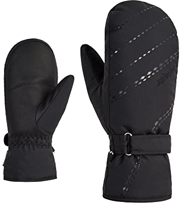 Ziener Damen KORVANA Ski-Fäustling/Wintersport | warm atmungsaktiv, black, 7,5