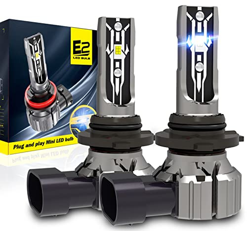 ConBlom 9006 HB4 LED Headlight Bulbs, 12V 70W 12000Lumens 6000K Xenon White, 360 Degree Adjustable Beam Lamps, IP67 Waterproof, Pack of 2 (9006 / HB4)