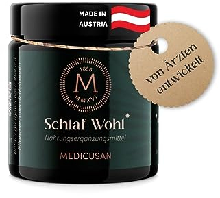 Medicusan Schlaf Wohl – 400mg Lavendel – 700mg Zitronenmelisse – 525mg Rosmarin – 200mg Ashwagandha / Schlafbeere– Melatonin – 1 Kapsel/Tag – 30 Kapseln/30 Tage