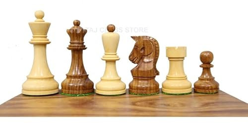 Dubrovnik Schachfiguren aus goldenem Palisander, Reproduktion von Dubrovnik-Turnierschachmännern, König 9,4 cm, luxuriöse Schachfiguren, 2 zusätzliche Königinnen
