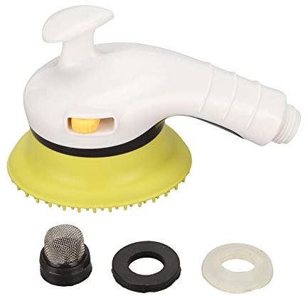 Dog Shower Attachment Cat Dog Bath Brush Multifunctional Dog Shower Head Water Bath Brush for Dogs and Cats for Dog Washing, Scrubbing, Massaging Grooming(Yellow)