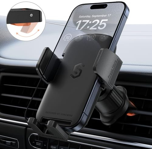 SYNCWIRE Car Vent Phone Mount, [Upgraded Hook Clip] Car Phone Holder Hands-Free Air Vent Clip Compatible with iPhone 17/16/15/14/13 and Other Series, Fit Most Smartphones Size 4 to 7 Smartphone
