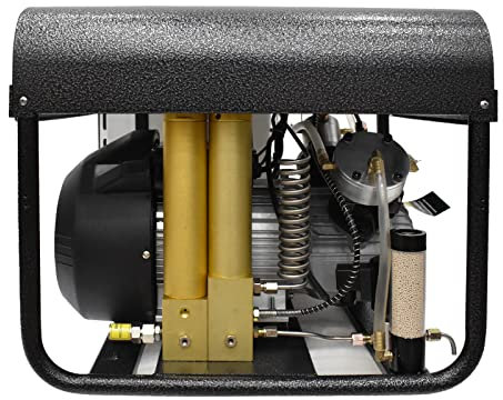 TUDIVING-PCP Air Compressor | 4500Psi/300Bar/30Mpa | Built-in Dual Oil-Water Filter | Automatic Shut Off | High Pressure Compressor for Diving Tank Air Rifles Paintball Guns 220V