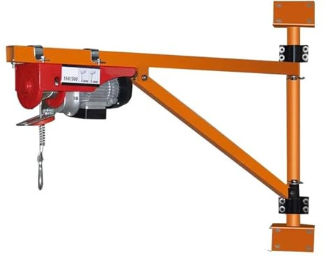 DOLUNTO Grúa doméstica pequeña, polipasto eléctrico de 220 V y 400 KG + soporte de fijación de pared de 200 KG, polipasto interior multifuncional for el hogar