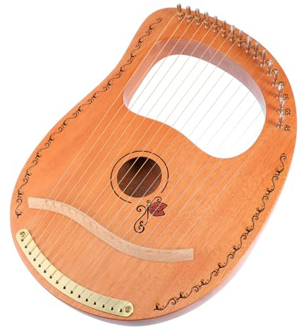 BESTonZON Saitige Lyra-harfe Aus Holz Tragbares Harfe-instrument Holzharfe Für Musik Harfe Für Anfänger Lyra-harfeninstrument Zum Spielen