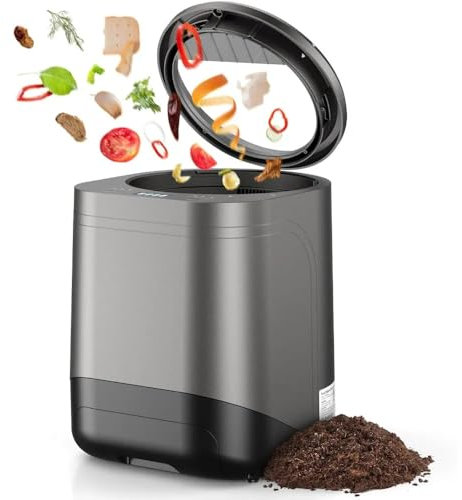 XNYXLPP Compostador, compostador de Cocina eléctrico, compostador Inteligente de residuos de Alimentos de 2,5 litros, Convierte los residuos y residuos de Alimentos en Secos