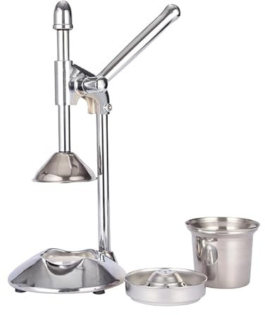 Orangensaftpresse, Entsafter-Handbuch,Hochleistungs-Zitruspresse aus Edelstahl, manuell - Manuelle Zitruspresse und Orangenpresse aus Edelstahl für Zitrusfruchtsaft, Orange, Zitrone, Granatapfel